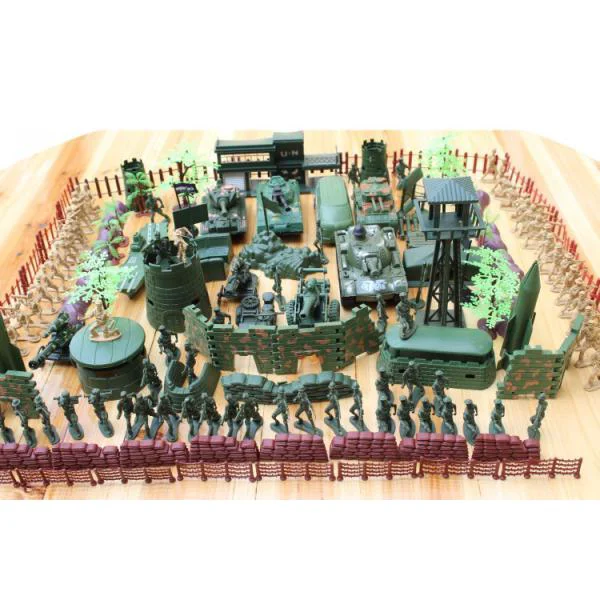 Easy-to-Use Maxbell 176 Pieces Army Men Playset 6cm Soldier Action Figures with Tanks Planes Flags More Accessories Organic