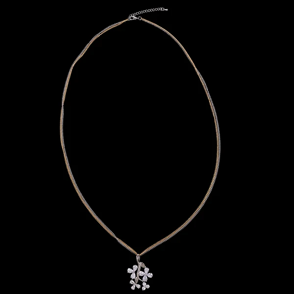 Contemporary Maxbell Women's Silver Crystal Rhinestone Tree Pendant Necklace Long Sweater Chain Green