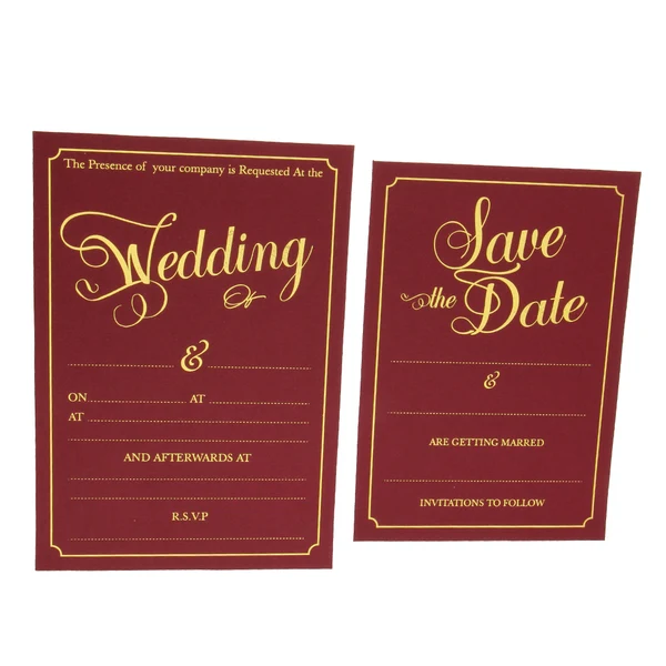 Effective Maxbell 2pcs Set Wedding Day Evening Invitation Cards Wedding Reception Favors Proven