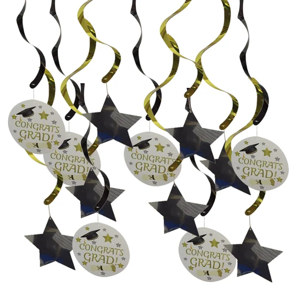 Safe Maxbell Congrats Grad Hanging Swirls High School Graduation Party Decor Photo Prop Organic