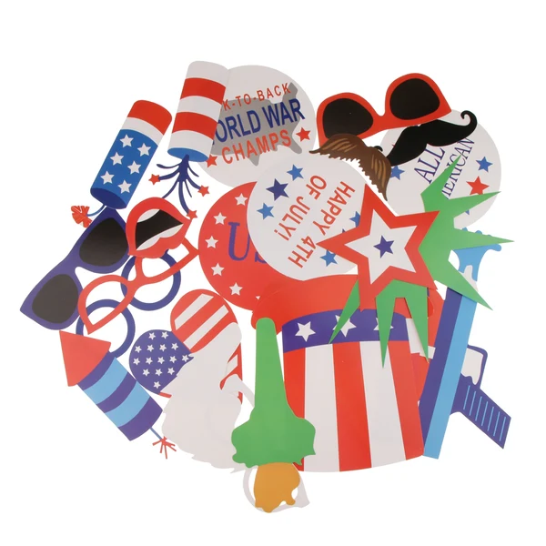 Powerful Maxbell 25pcs Happy 4th Of July Photo Booth Props DIY Kit For USA Independence Day Casual