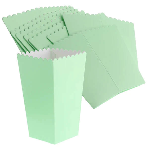 Efficient Maxbell 8pcs Popcorn Box Paper Boxes Bags Candy Container Baby Shower Party Favor Comfortable