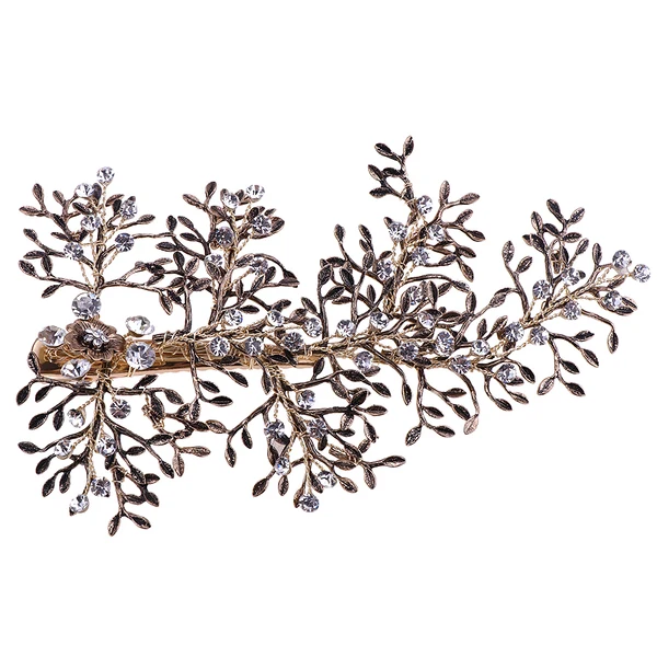 Secure Maxbell Elegant Bridal Branch Rhinestone Crystal Hair Clips Wedding Hair Jewelry Exceptional