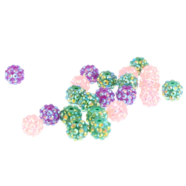 First-Class Maxbell 30 Pieces Rhinestone Spacer Crystal Clay Round Beads Jewelry Findings DIY Crafts Decoration Clean