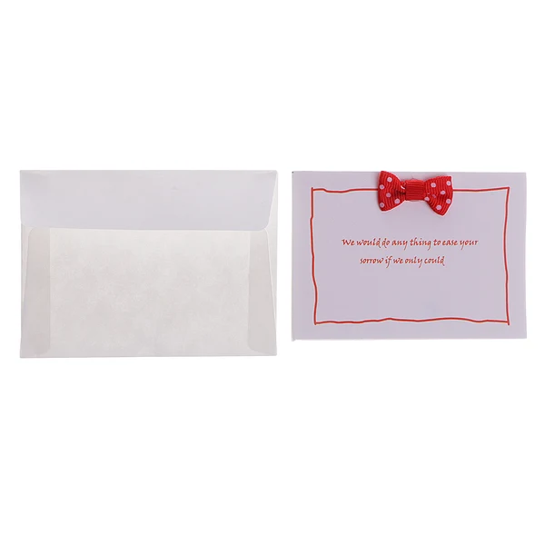 Original Maxbell 10 Piece Mini Birthday Card Wedding Invitation Thanks Greeting Card with Bowknot Random Color Certified