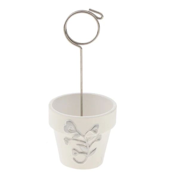 Eco-Friendly Maxbell Mini Silver Metal Candy Bucket Place Card Holder Mini Picture Photo Clip User-Friendly