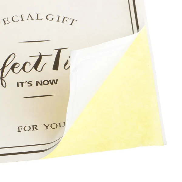 Fine Maxbell 10 Sheets Time Printed Gift Bag Box Packaging Label Stickers Beige for Decoration Next-Generation