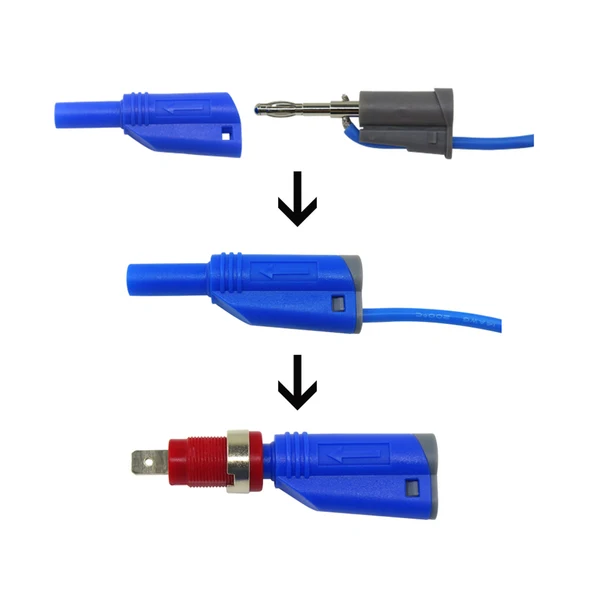 Prestigious Maxbell 5 Pairs 4mm Stackable Insulated Safety Banana Plug Multimeter Connector 5 Colors Versatile