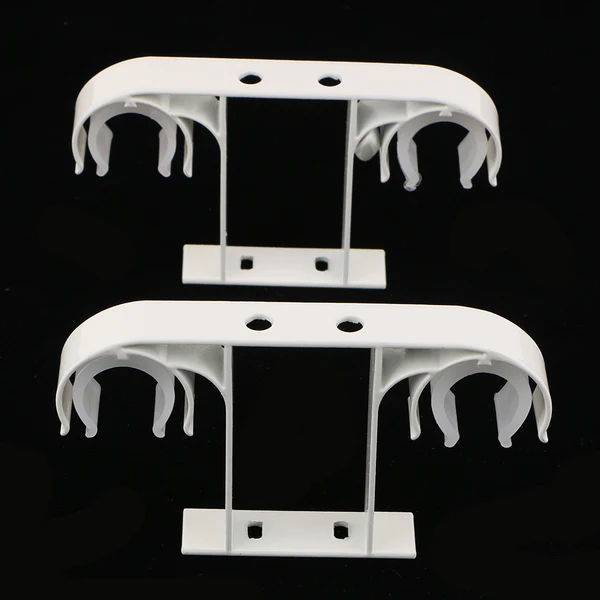 User-Friendly Maxbell 2 Piece Hard Metal Double Drape Curtain Rod Support Bracket Holder Ceiling Mounted Artisan
