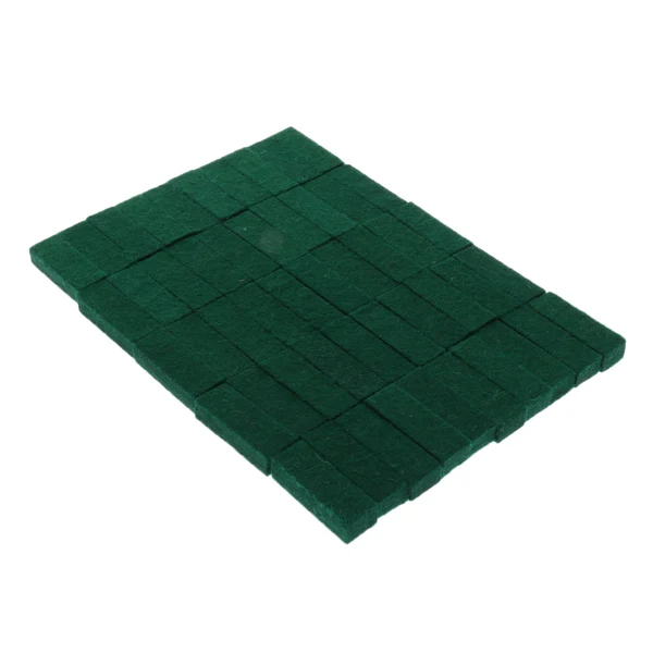 Artisan Maxbell 50 Pieces Upright Piano Damper Felt Set Keyboard Instrument Parts for Piano Green 1.10x0.39x0.28inch Modern