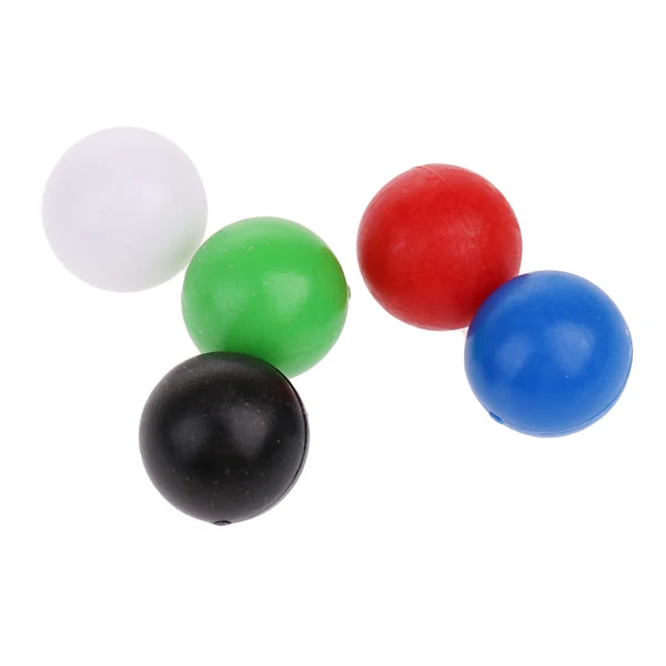 Pure Maxbell 60pcs Plastic 1cm Diameter Round Balls for Wooden Connecting Four Balls in A Line Family Game Reusable