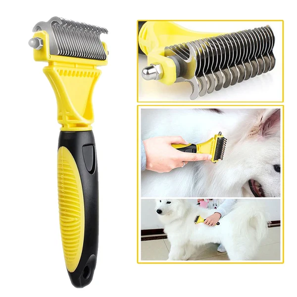 Clean Maxbell Pet Dog Cat Deshedding Grooming Hair Brush Stainless Steel Rake Comb Dressing 1Pcs Superior