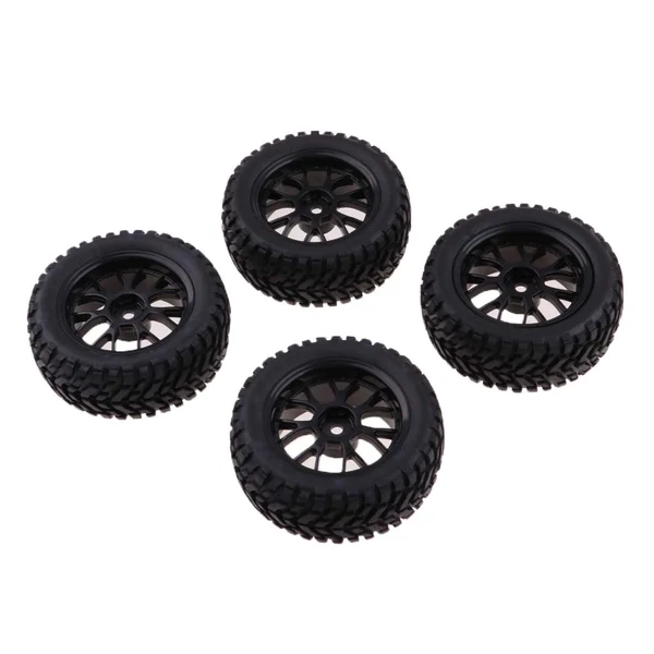Organic Maxbell 4 Pieces Rubber RC 1 10 Car Wheel Rim Tires Set for HSP Redcat Traxxas HPI Enhanced