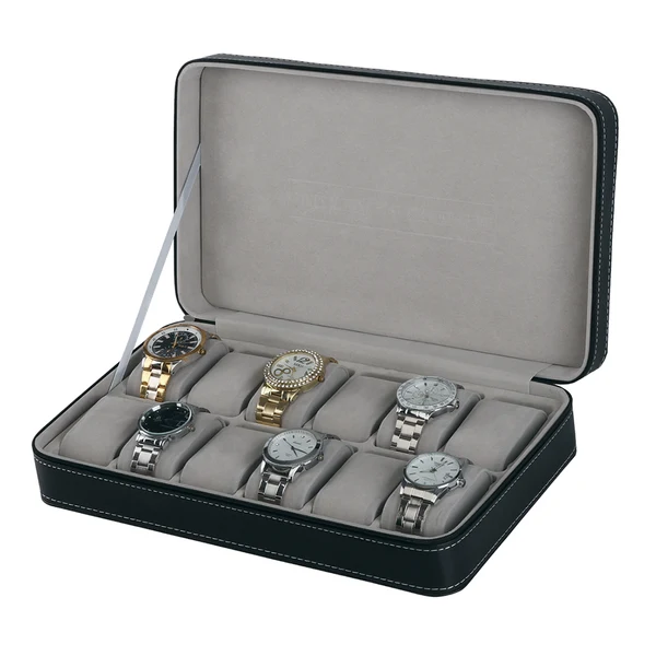 Minimalist Maxbell PU Leather Box Wristwatch Jewelry Display Storage Case Box Showcase 12 Slots Premium Material