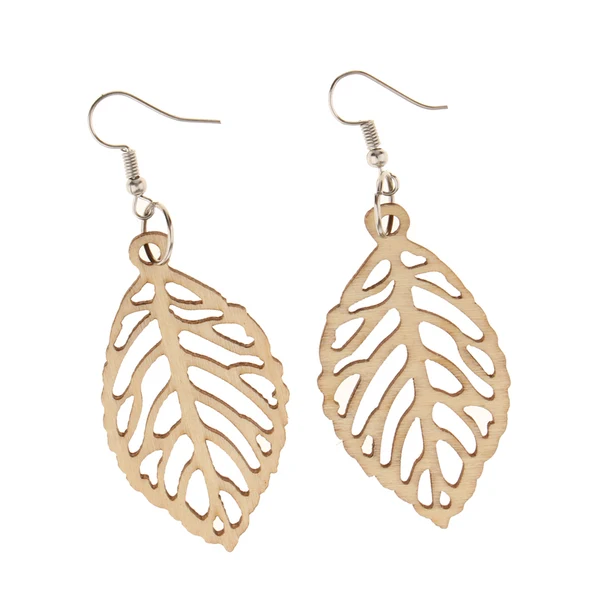 Authentic Maxbell DIY Unfinished Wooden Earrings Tree Leaf Dangle Drop Hook Earrings Party Jewelry Lightweight