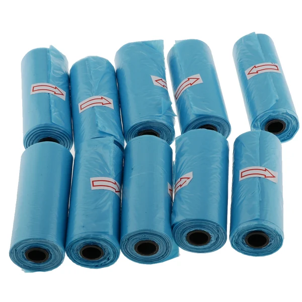 Minimalist Maxbell 10 Rolls Pet Dog Waste Poop Bag Dog Cat Waste Pick Up Clean Bags Green