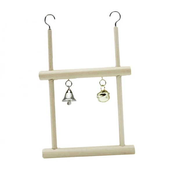 Proven Maxbell Parrot Bird Wooden Swing Cage Perches Stand Platform Pet Budgie Hanging Toy 1Pcs Long-Lasting