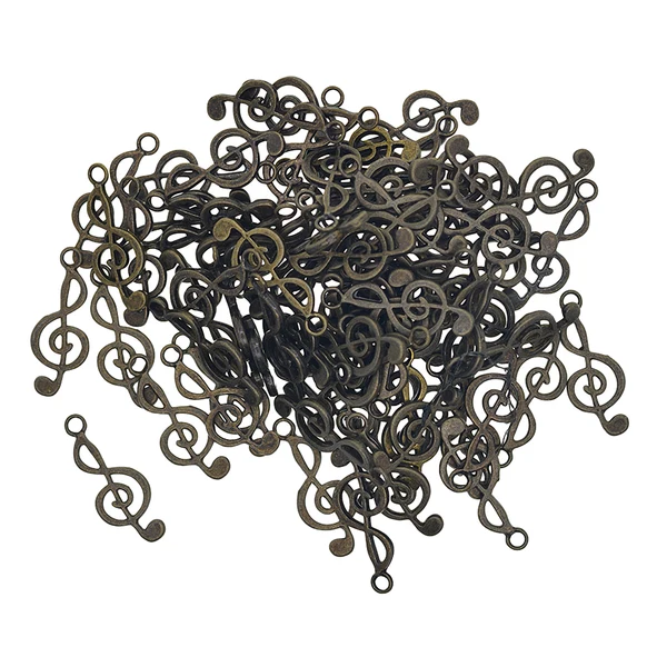 User-Friendly Maxbell 50 Pieces Charms Musical Note Designs 26 10mm Antique Bronze Plated Pendants Vinatge Jewelry Making DIY Handmade Craft Findings Accessories Long-Lasting