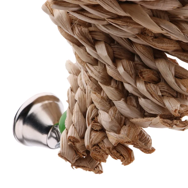 Comfortable Maxbell Grass Pet Cage Hanging Toy Chew Toy Bird Parrot Hamster Rabbit w A Bell Easy-to-Use