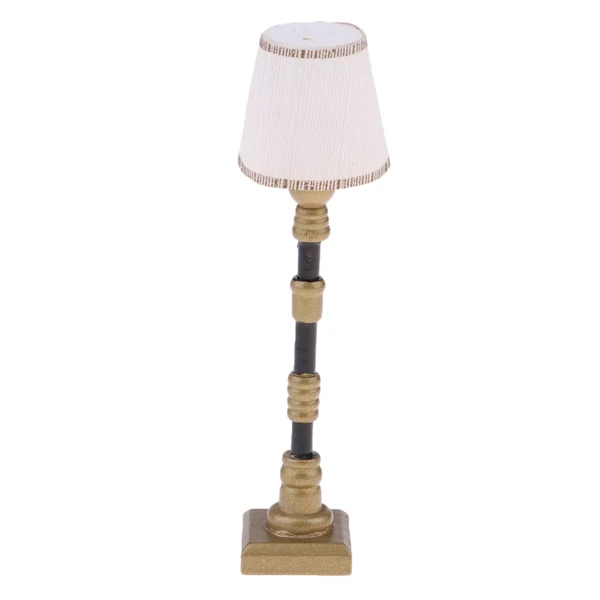 Authentic Maxbell 1 12 Dollhouse Miniature Furniture White Lampshade Floor Lamp Light Model Breathable
