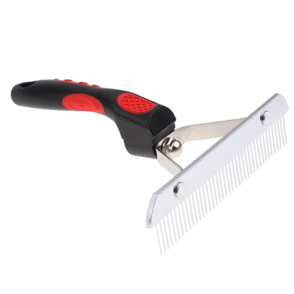 Refined Maxbell 1Pc Dog Grooming Undercoat Rake Thick Coats Soft Grip Pet Dog Brush Comb New Red Black Modern