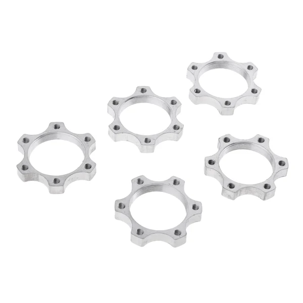 Modern Maxbell 5Pcs Bike wheel Threaded Hubs Disk Disc Brake Rotor 6Bolt Flange Adapter Fine