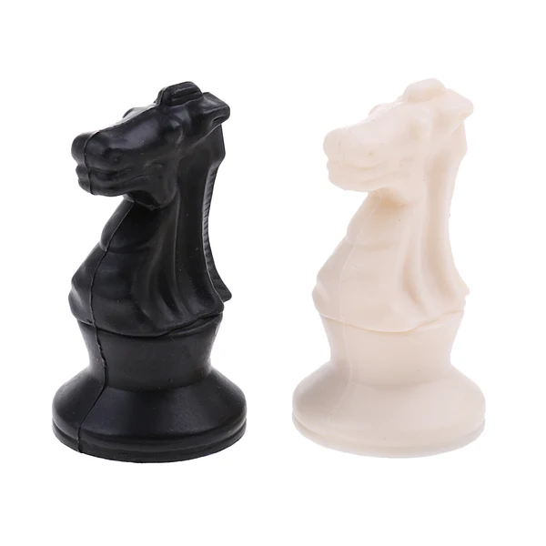 Reusable Maxbell 32 Pieces Medieval Chess Pieces International Chess Game Entertainment Black White Advanced