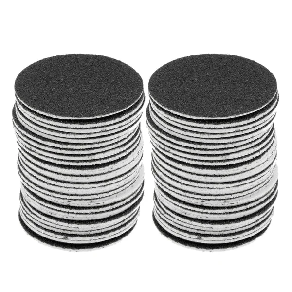 Lightweight Maxbell 60pcs Sandpaper Discs Pad For Electric Foot File Callus Remover Verified