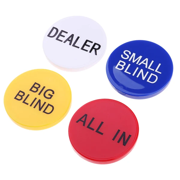 Reliable Maxbell er Button Little Big Blind All-in Poker Chips 2 Side w Clear Letters Optimized