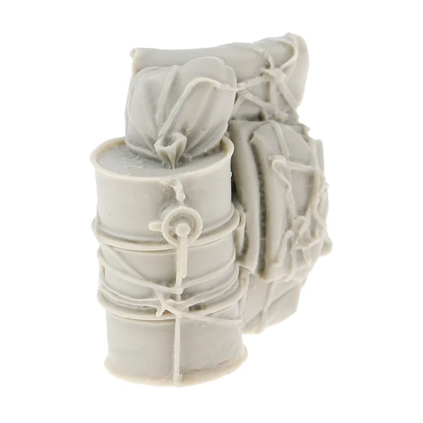 Classic Maxbell 1 35 Resin World War II Scenario Accessories Oil Drum Canvas Bags Sculpture Unique