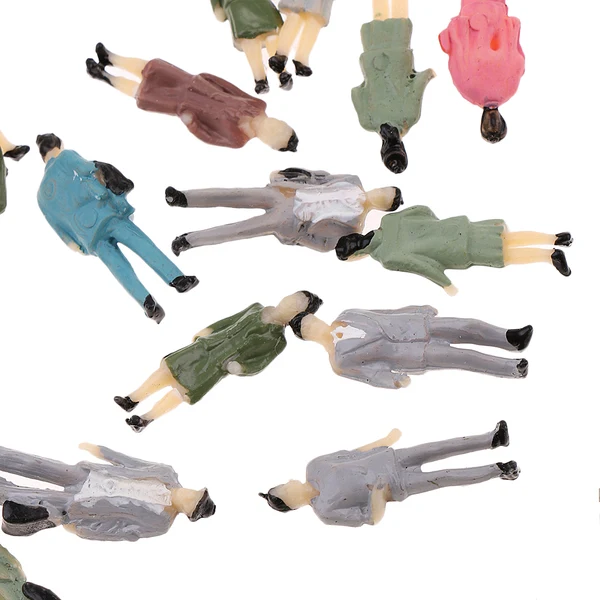 Efficient Maxbell 50 Mixed Standing People Figure Passenger Train Park Diorama Scenery 1 87 HO High-Grade