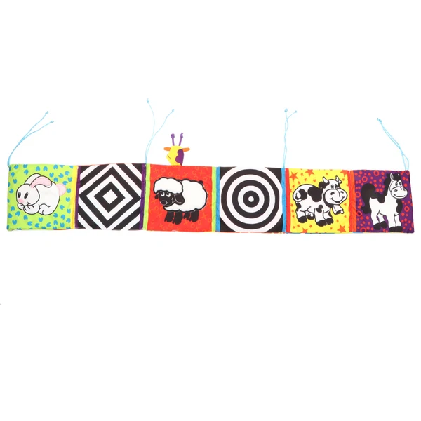 Artisan Maxbell Baby Crib Cloth Book Animal Puzzle Toys Elephant Lion Giraffe Monkey for Kids Infants Educational Development - Rattle Crib Bed Gallery Bumper Pad Smart