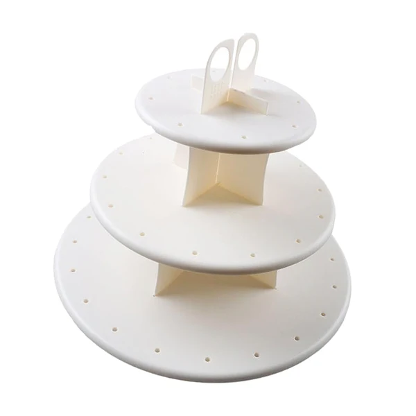 User-Friendly Maxbell Cake Pop Cupcake Stand White Plastic 3 Layer Tray Display Rack Holder Sophisticated