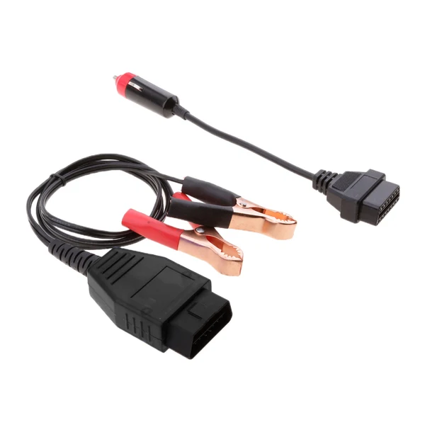 Official Maxbell Car OBD 2 II 16Pin Power Supply Cable Battery Clamps Clip Memory Saver Kit Selected