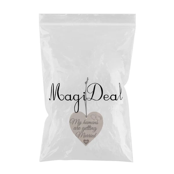 Verified Maxbell My Humans Are Getting Married Wood Heart Hanging Gift Plaque Bottle Wine Tag High-Grade