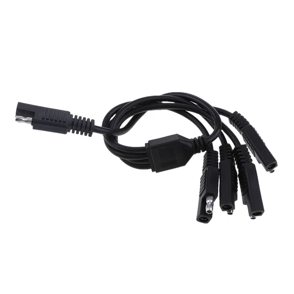 Premium Maxbell SAE Extension Wire Adapter Connector with 5 Way Cable for Car Motorcycle Smooth