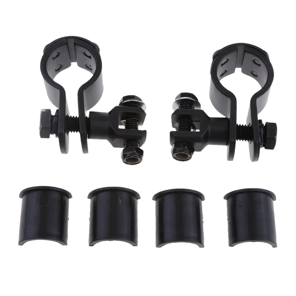 Relaxed Maxbell 1 1 1 4 Motorcycle Highway Engine Guard Offset Foot Pegs Mount Clamp On For Harley Street Glide Black Modern