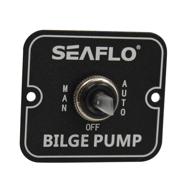 Reusable Maxbell SEAFLO 2-Way On-Off Bilge Pump Aluminum Panel Switch For Marine Boat Refined