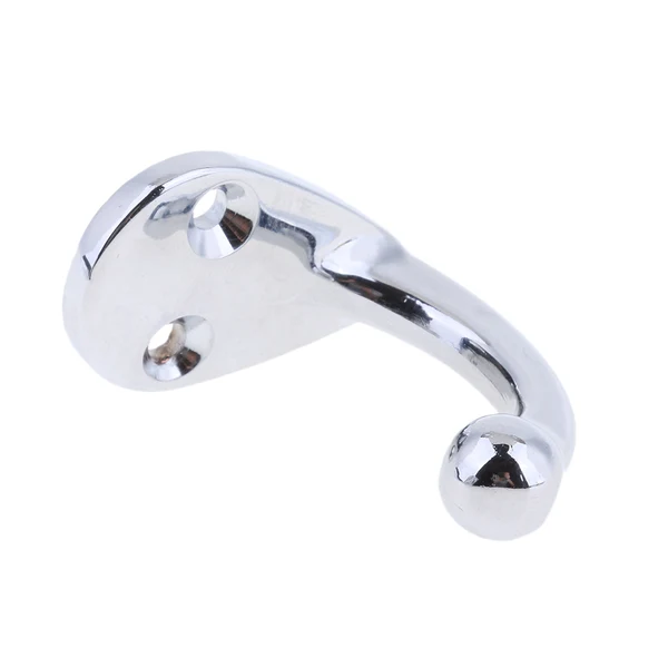 Fine Crafted Maxbell 1 Piece Silver High Polished Single Robe Hook Hat Coat Hangers for Boat Bedroom Bathroom Wall Mount Carefully Designed