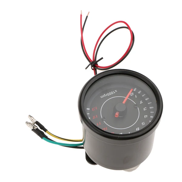 Authentic Maxbell 65x70mm Motorbike LED Backlight Tachometer Gauge Bracket 13000rmp 12V Safe