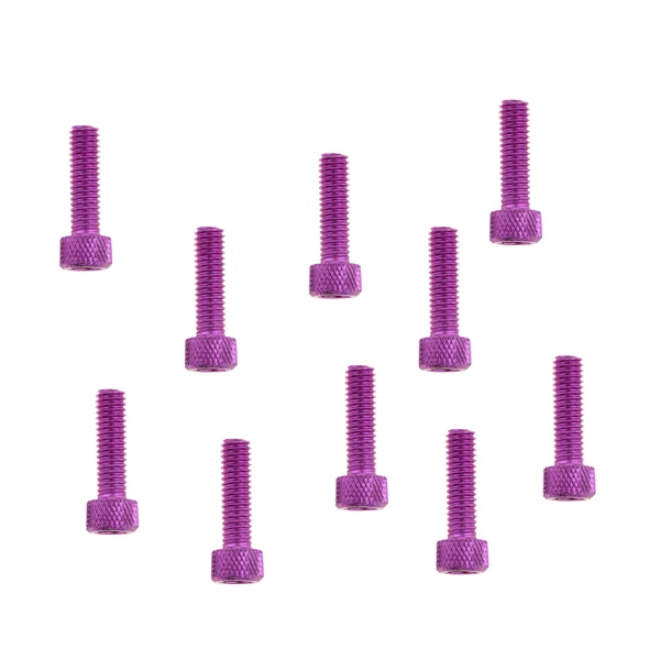 Trendy Maxbell 10pcs M6 x 20mm Pitch Alloy Steel Hex Bolt Socket Head Cap Screws Purple Original Design