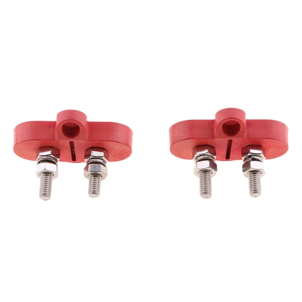 Smart Maxbell 10mm Marine Grade 316 Stainless Steel Screw Terminal Block Connector with Double Studs Clean