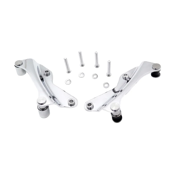 Safe Maxbell Chrome 4 Point Docking Hardware Kit For 2014-UP Harley FLHX FLTRX CVO Expertly Made