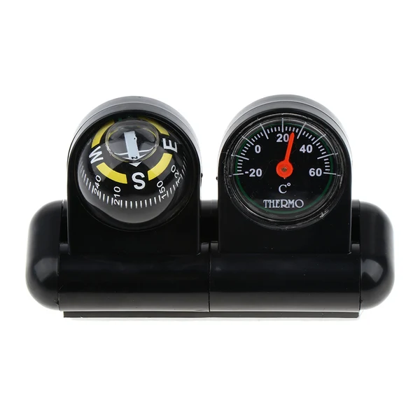 Optimized Maxbell Car Vehicle 2-in-1 Removable Guide Directional Ball Compass Thermometer Expertly Made