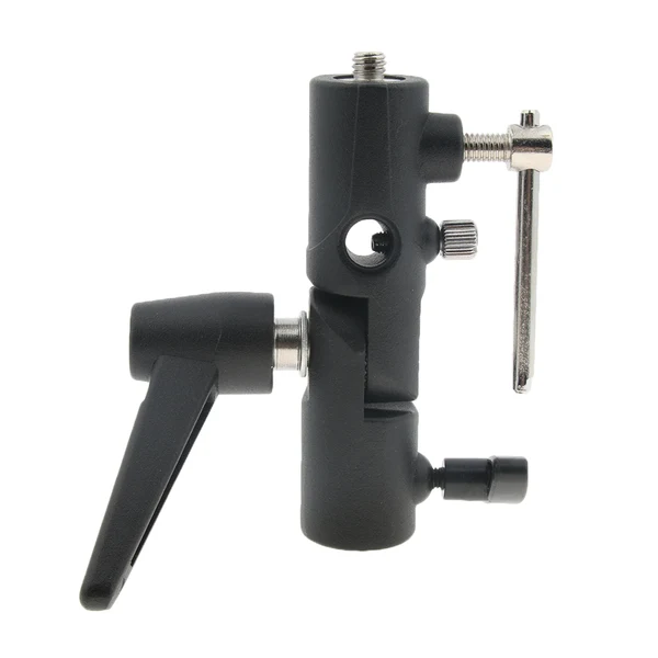 Superior Maxbell H-Type Swivel Tilt Metal Umbrella Softbox Holder Flash Bracket Adapter 180° Adjustable for 1 4'' 3 8'' Lamp Light Stand Mount Organic