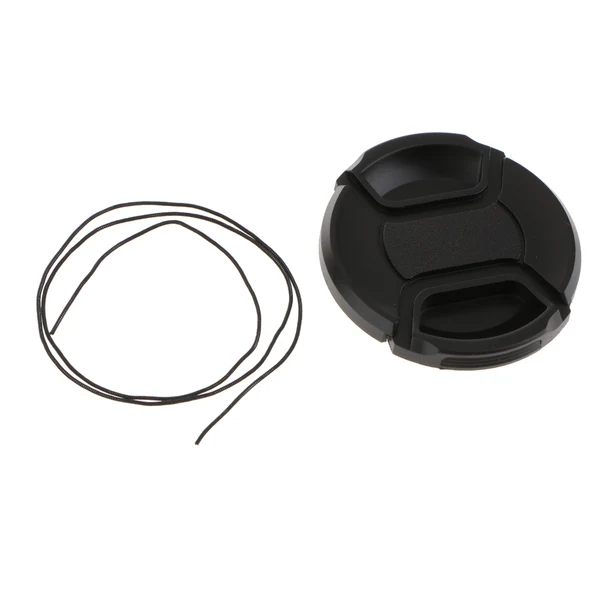 Casual Maxbell 62mm Plastic Snap On Front Lens Cap Cover for Canon Nikon DSLR DC SLR Camera DV - Black Expertly Made