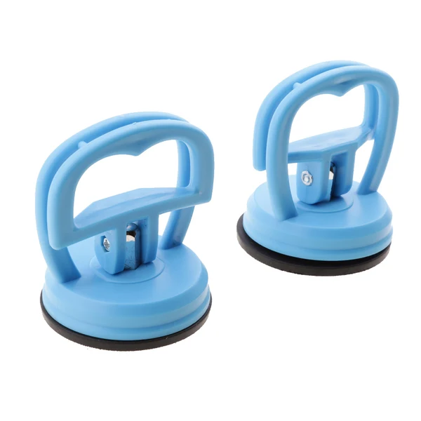 Reusable Maxbell 2 Pcs LCD Screen Opening Heavy Duty Remover Sucker Pull Suction Cup For iMac iPhone iPad iPod Samsung Samsung Tab Light Blue Solid