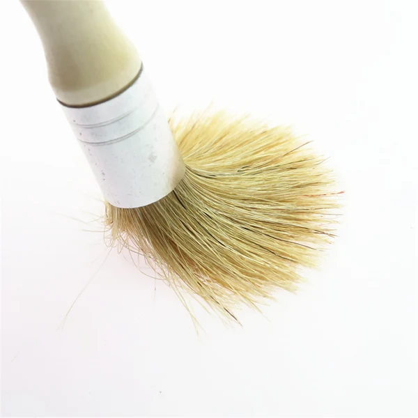 Optimized Maxbell Practical Small Painting Brush With Round Wooden Handle Bristle Paint Brush Clean