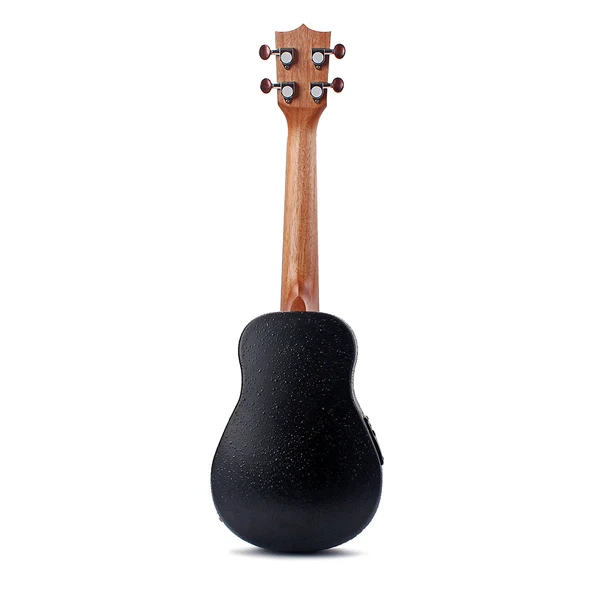 Efficient Maxbell 1 Set Spruce 23inch Concert Ukulele Hawaii Guitar with Storage Bag Strap 6.35mm Plug Cable Advanced