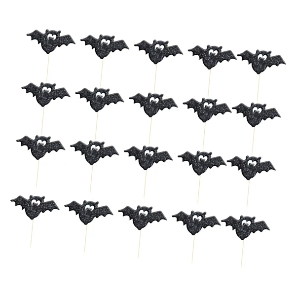 Natural Maxbell 20 Pieces Glitter Paper Cake Cupcake Topper Halloween Party Supplier Unique